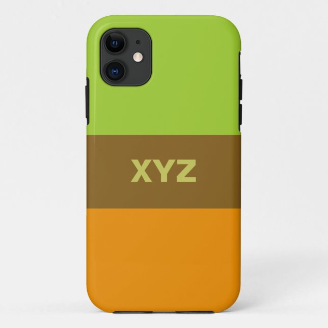 Tri-color stripes custom cases (Back)