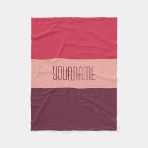 Tri-Color Stripes custom fleece blanket