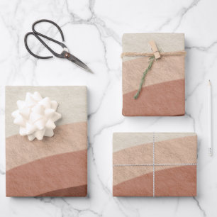 Tri-Colour Bohemian Gift Wrapping Paper Sheets