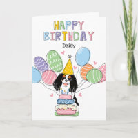 Tri Colour Cavalier King Charles Spaniel Birthday