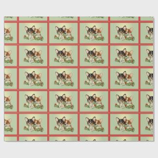 Tri-Colour Corgi Christmas Wrapping Paper