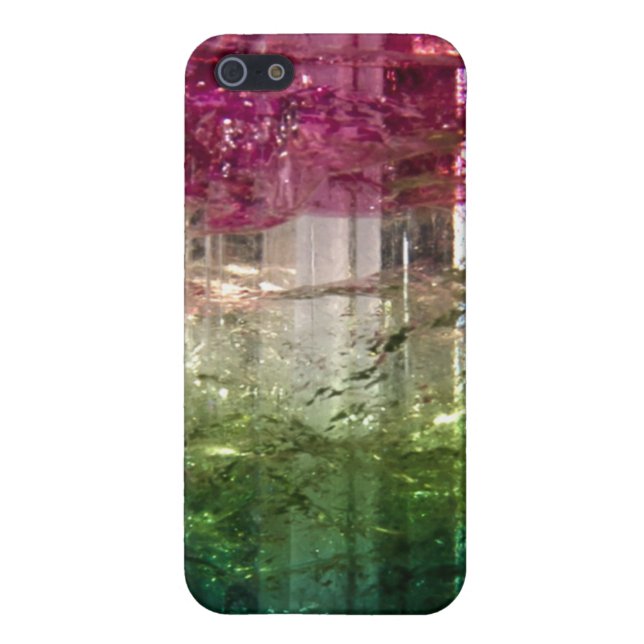 Tri-Colour Crystal Abstract Art Speck iPhone 4 Case (Back)