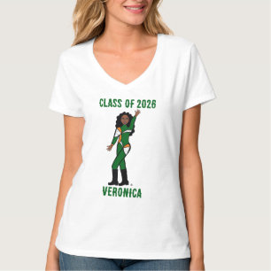 Tri-Colour Dancer Green Orange White #1 T-Shirt