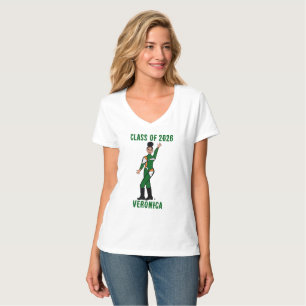 Tri-Colour Dancer Green Orange White #2 T-Shirt