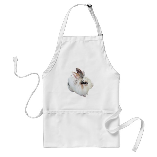 Tri-Colour Lionhead Rabbit Standard Apron (Front)