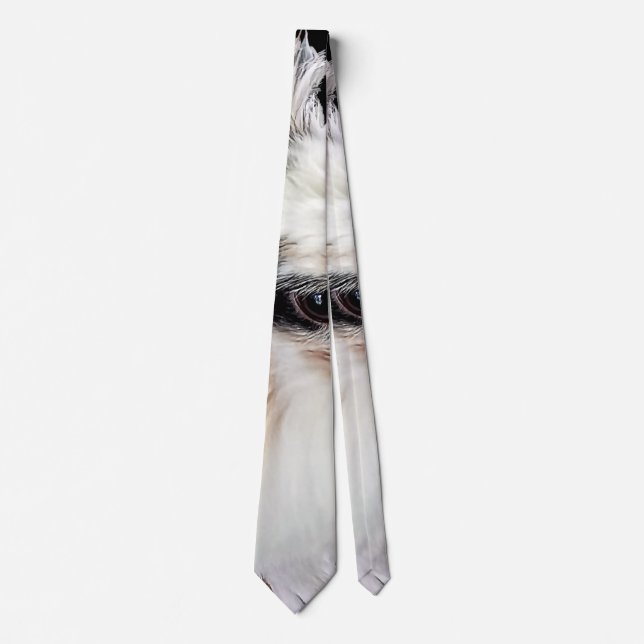 Tri-Colour Lionhead Rabbit Tie (Front)