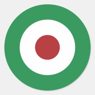 Tri-Colour Mod Bullseye Classic Round Sticker