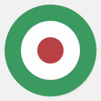 Tri-Colour Mod Bullseye Classic Round Sticker