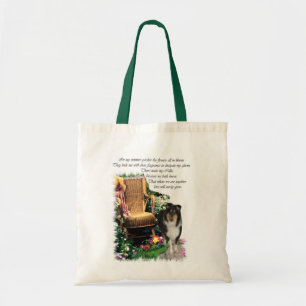Tri-Colour Rough Collie Art Gifts Tote Bag