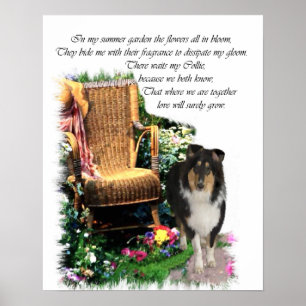 Tri Colour Rough Collie Art Print