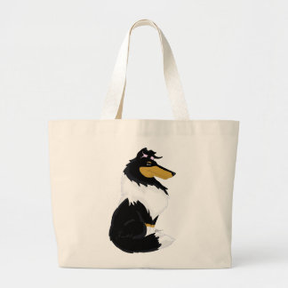 Tri-colour Rough Collie Cartoon Bag