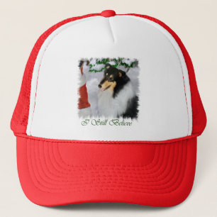 Tri-Colour Rough Collie Christmas Gifts Trucker Hat