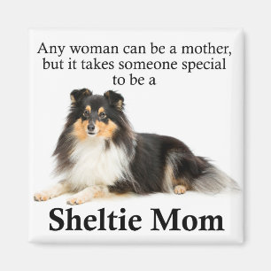 Tri-Colour Sheltie Mum Magnet