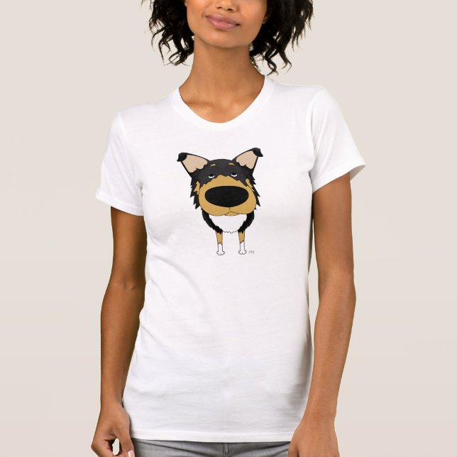 Tri-Colour Smooth Collie Shirt (Front)