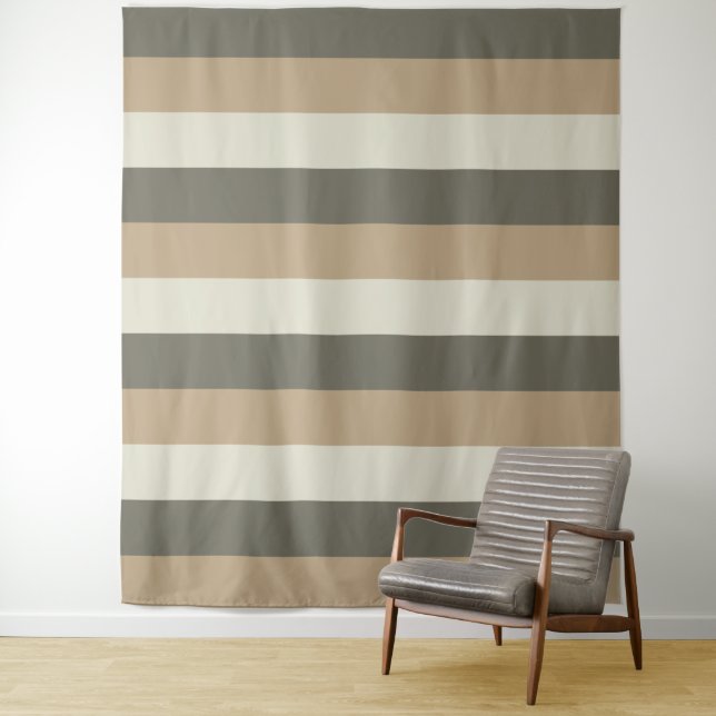 Tri-Colour Stripes pattern tapestries (In Situ)