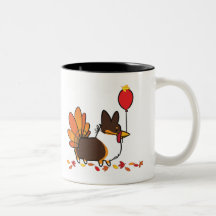 Tri-Colour Thanksgiving Corgi Mug | CorgiThings