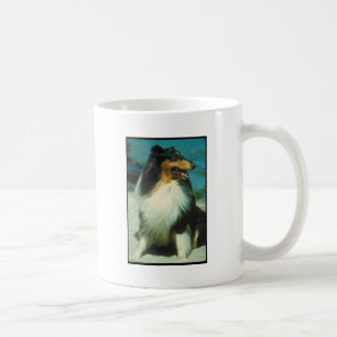 Tri-Coloured Collie Rough Coat Coffee Mug