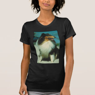Tri-Coloured Collie Rough Coat T-Shirt