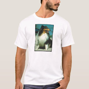 Tri-Coloured Collie Rough Coat T-Shirt