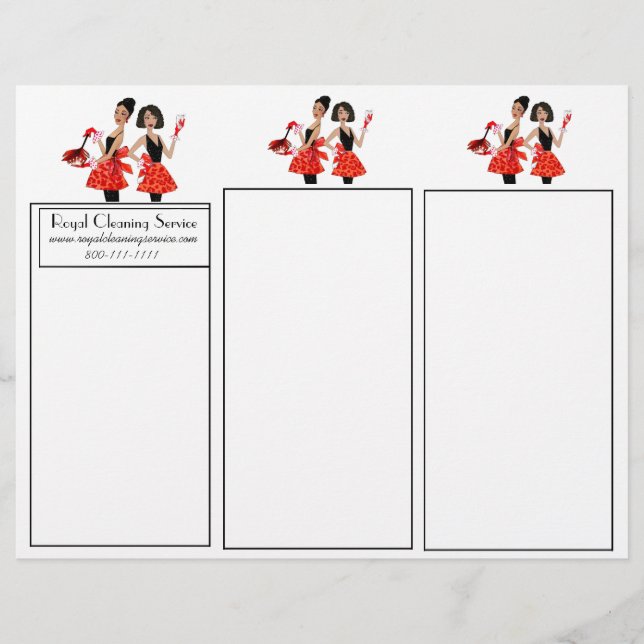 Tri-Fold House Cleaning Brochures (Front)