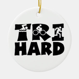 Tri Hard Ceramic Tree Decoration
