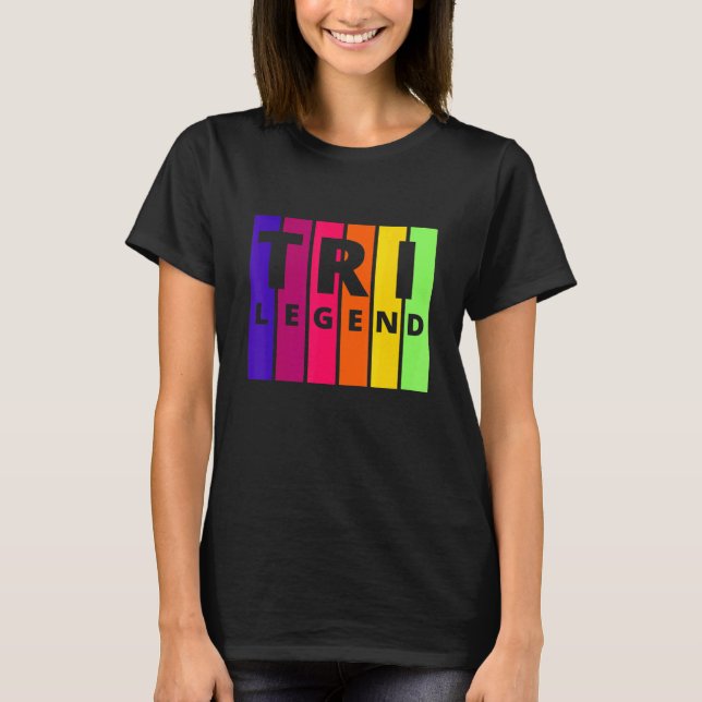 Tri Legend - Cool Triathlon Design T-Shirt (Front)