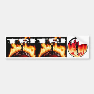 Tri Like Hell Bumper Sticker