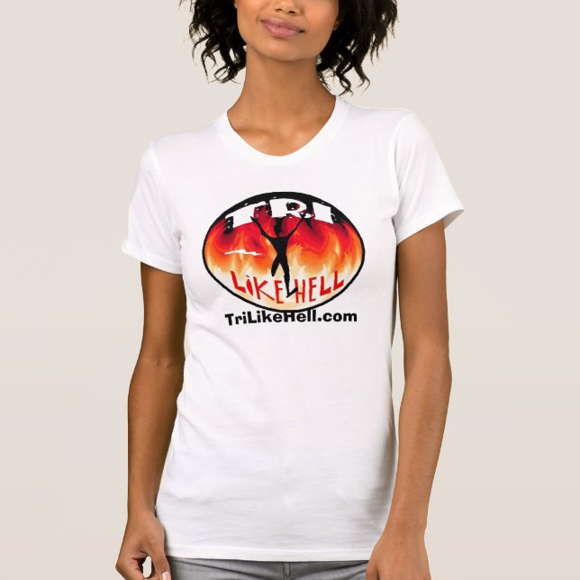 Tri Like Hell Ladies Singlet T-Shirt (Front)