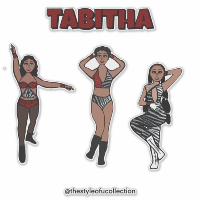 Tri-Styled Red Zebra  Dancer #1 (Front)