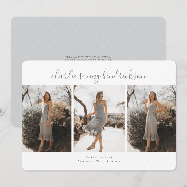 Triad Graduation Announcement (Front/Back)