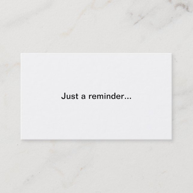 Trial appointment reminder (Front)