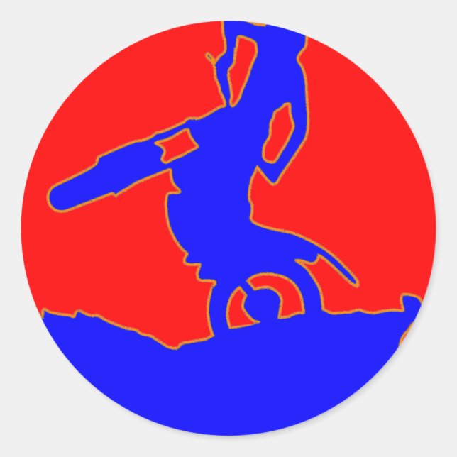 TRIAL CLASSIC ROUND STICKER (Front)