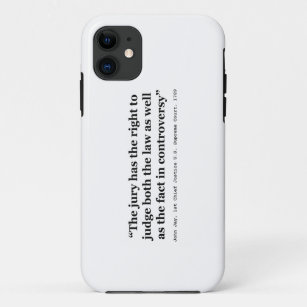Trial Juries Quote by Justice John Jay 1789 Case-Mate iPhone Case