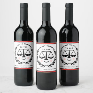 Trial Lawyer Wine Label