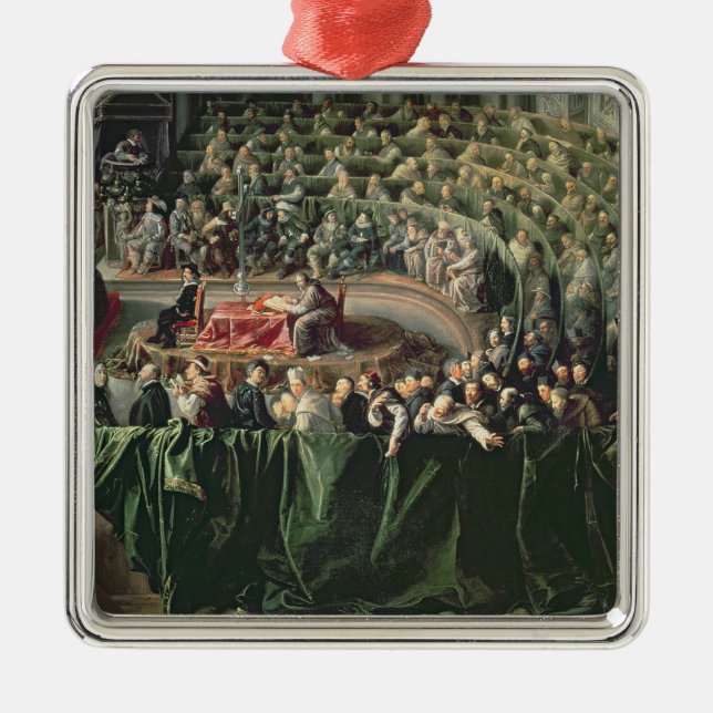 Trial of Galileo, 1633 2 Metal Tree Decoration (Front)