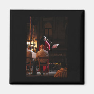 Triana Seville Singer On Stage Vertical  Magnet