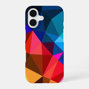 triangle abstract and daisy iPhone 16 case