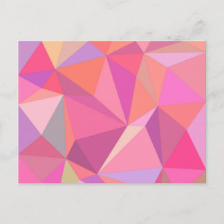 Triangle abstract postcard