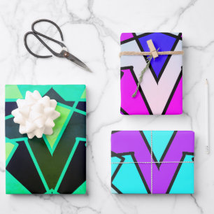 Triangle Abstract Wrapping Paper Sheet