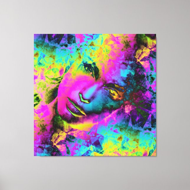 Triangle Art 3 Canvas Print (Front)