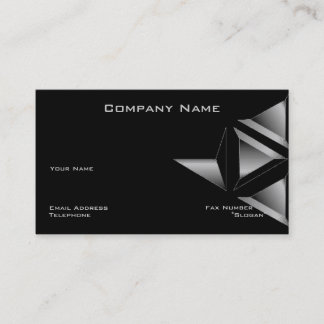 Triangle Business Card | Premium | Black Design