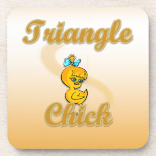 Triangle Chick Coaster