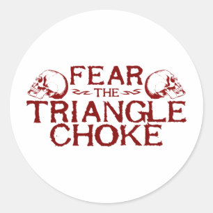 Triangle Choke Classic Round Sticker