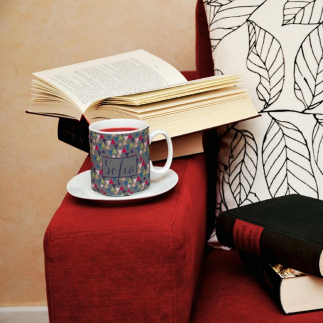  Triangle  circle pattern name grey   Coffee Mug (Creator Uploaded)