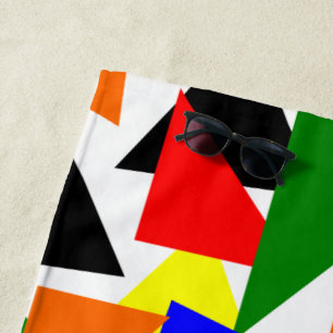 Triangle Collage Beach Towel