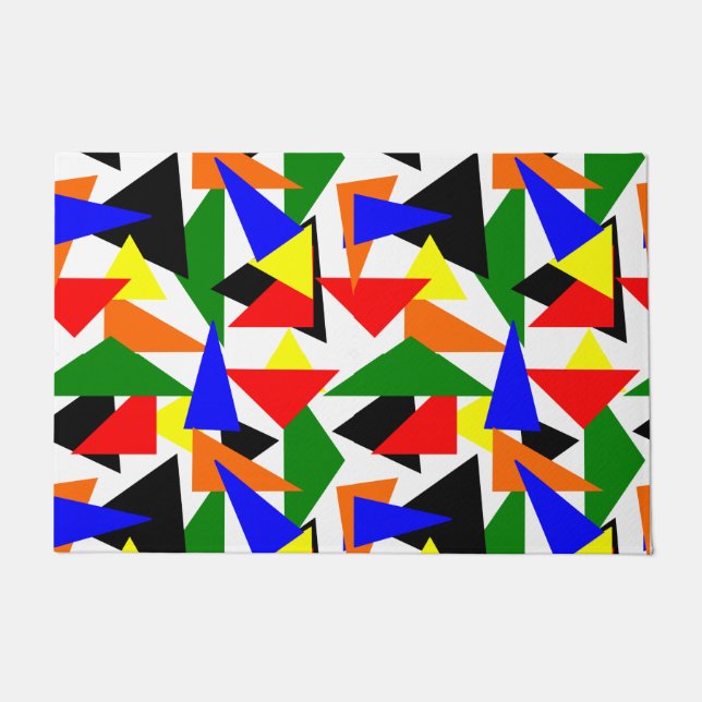 Triangle Collage  Doormat (Front)