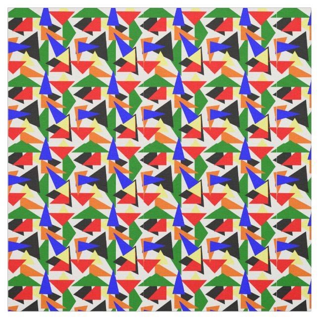 Triangle Collage  Fabric (Swatch)