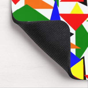 Triangle Collage  Mouse Mat
