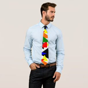 Triangle Collage Tie