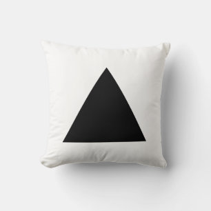 Triangle Colours - Black and White Cushion